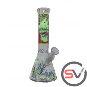 DR. RICK SANCHEZ GLASS BEAKER 10inch TYPE 2 (GLOW IN DARK)